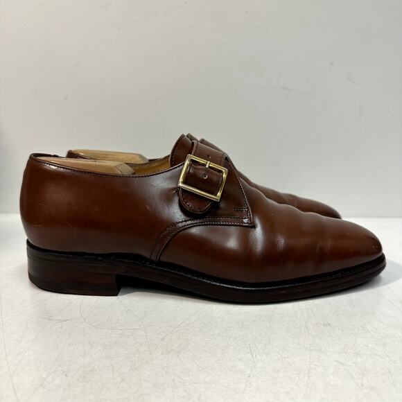 NEW HEELS Crockett & Jones x Polo Ralph Lauren Single Monk Made in England 9 D main image 9